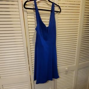 Royal blue short dress